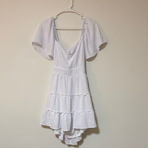 Altar'd State White Ruffle Dress